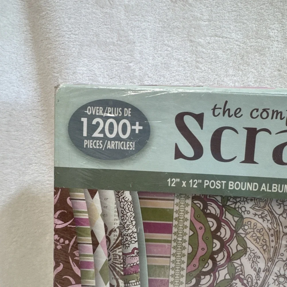 The Complete Scrapbook‎ Kit 12x12 Post Bound Album Over 1200 Pieces New